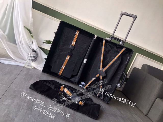 Rimowa拉杆箱 66627 Fendi x rimowa 全鋁鎂合金 日默瓦拉箱 馮彥霖同款旅行箱xzx1006